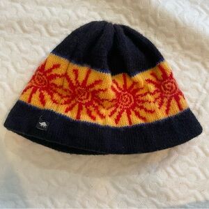 Turtle Fur Wool Yarn Hat Cap Beanie Children’s Boys Girls Small Sun Pattern Warm